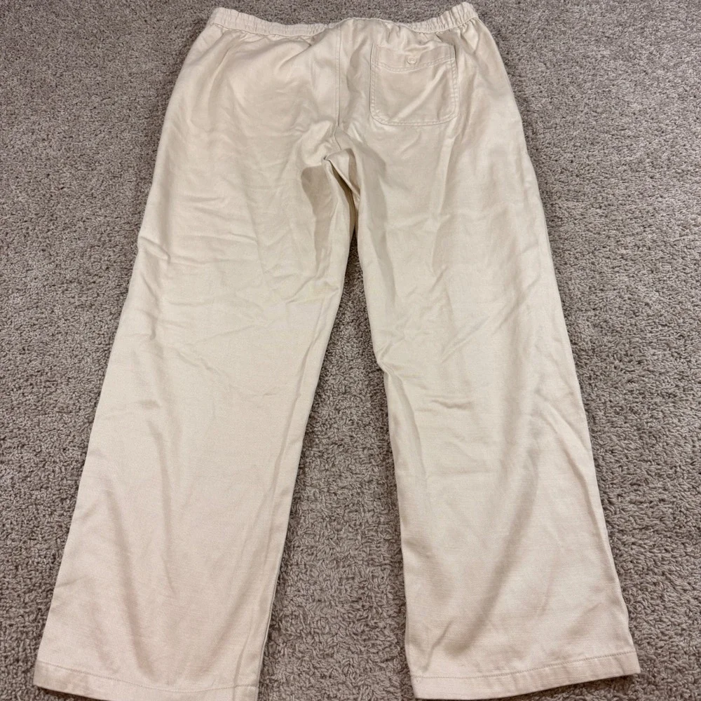 Goodfellow & Co Pull On Pants Mens XL Beige Good Elastic Waist Relaxed Twill